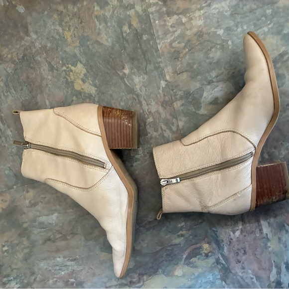 Franco sarto Cream Ankle Boots - Picture 6 of 6